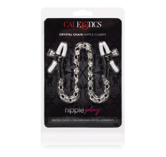 Stymulator-Crystal Chain Nipple Clamps